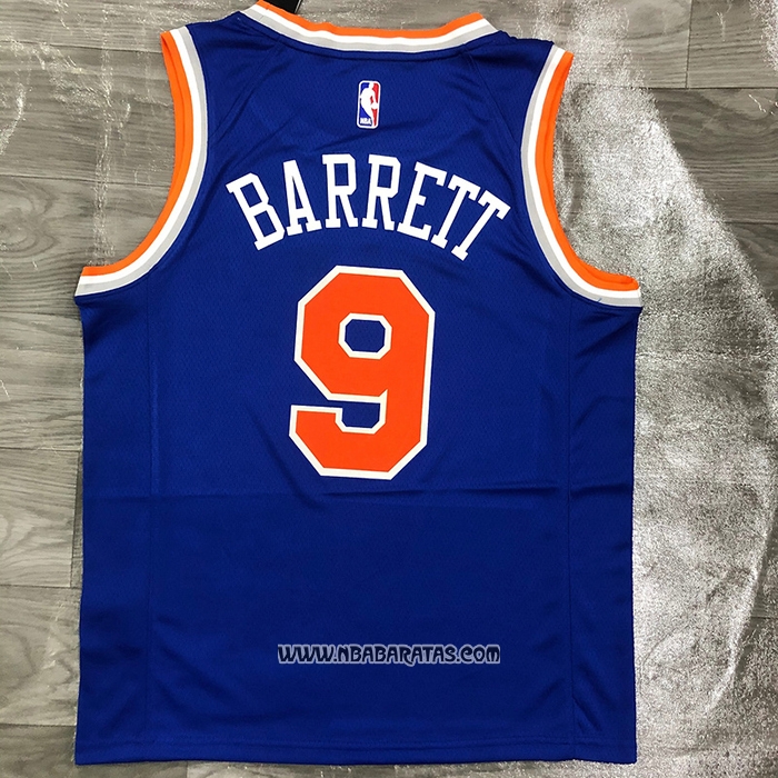 Camiseta New York Knicks RJ Barrett #9 Icon Azul